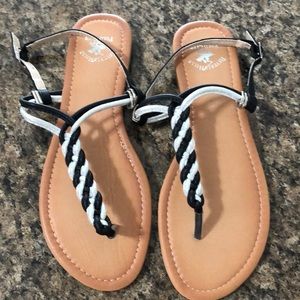 NWOT Beverly Hills Polo Club sandals